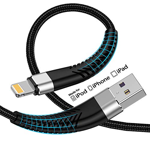 Apple iPhone Charger Cable 10ft, [ Apple MFi Certified ] 2Pack Long