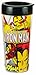 Vandor 26551 Marvel Iron Man 16 oz Plastic Travel Mug, Yellow, Red, and Black