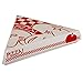 Southern Champion Tray 07196 Paperboard White Pizza Slice Clamshell Food Container with 