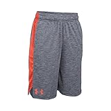 Under Armour Boys' Eliminator Printed Shorts, Stealth Gray/Volcano, Youth X-Large