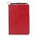 Snugg iPad Mini 1 (2012) / 2 (2013) / 3 (2014) Leather Case, Flip Stand Cover - Red