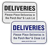 Porch Box Delivery Sign (4" Wide x 2.75" Tall)
