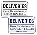 Porch Box Delivery Sign (4" Wide x 2.75" Tall) primary