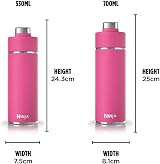 Ninja Thirsti 530 ml Water Bottle Leak-Proof Lid Triple Insulated Pink view 5