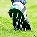 RVZHI Lawn Aerator Shoes with 4 Straps and Heavy Duty Metal Buckles - Spiked Sandals Shoes Garden Tool