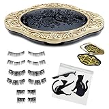 2018 Diva Edition PLUS - All in one 3 Styles 12 Pcs Premium Magnetic Eyelashes in Elegant Mirror Case plus FREE Eyelash Applicator, Eyeliner Cards & Travel Cosmetic Bag