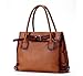La Poet Genuine Leather Shoulder Tote Bag