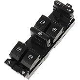 BRTEC Master Power Window Switch 1J4959857 Driver Side | Compatible with Volkswagen Golf 1999-2006, Jetta 1999-2005, VW Passat 1999-2005, OEM Standard