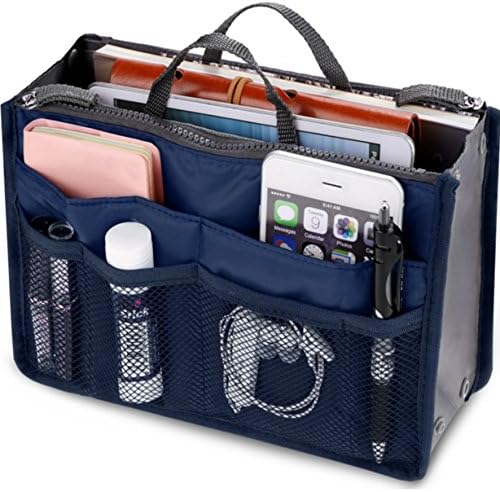 Imprexo handbag organiser & purse switcher, dark blue (13 pockets)