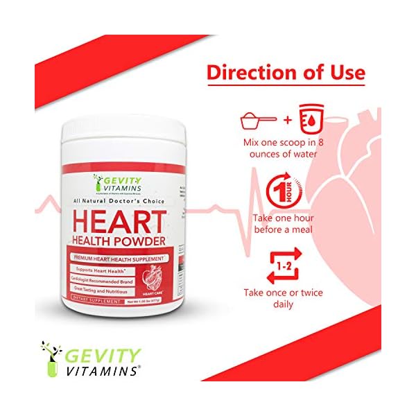 GEVITY VITAMINS Heart Health Powder, LArginine LCitrulline Complex