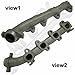 APDTY 53030808AD Cast Iron Exhaust Manifold Fits Right Passenger-Side Replaces 53030808, 53030808AD