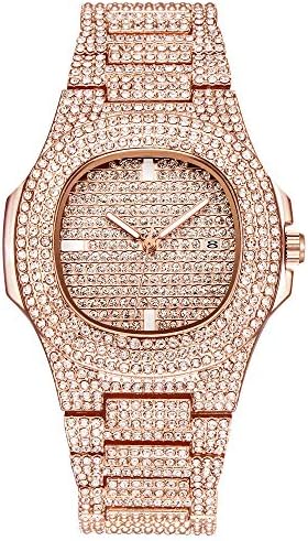Women Quartz Watches,Fudule Rhinestone Wristwatch Analog Watches for Women Fashion Ladies Dress Watch Clearance