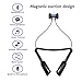 Bluetooth Headset, Charlemain Wireless Headphones Noise Cancelling Sweatproof Stereo Neckband Sport Earphones Magnetic Earbuds with Mic for Gym Running Workout 12 Hour Battery Headsets
