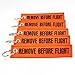 Rotary13B1 - Remove Before Flight Key Chain - 5pcs - Orange