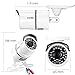 ZOSI 4CH Full 1080P Video Security Camera System, 4 White Weatherproof 1920TVL 2.0MP Cameras,4 Channel 1080P HD-TVI DVR No Hard Disk (100ft Night Vision, Smartphone& PC Easy Remote Access)