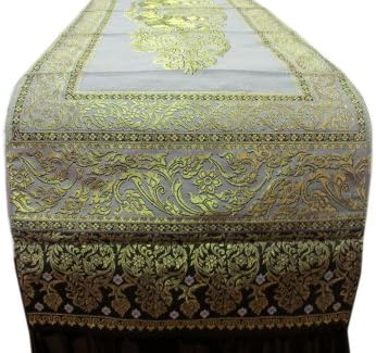 RoyalThaiElephant Beautiful Thai Silk Table/Bed Runner Width 19 INCHES Length 72 INCHES