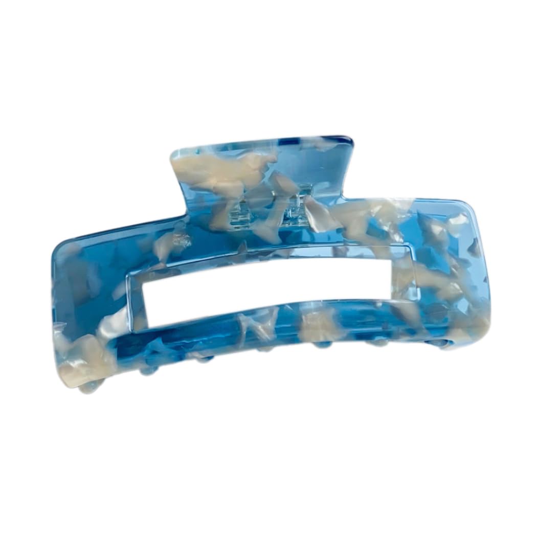 Pack of 1 Women's Hair Clips, Large Acetate Hair Claw Clip, Hair Clips for Thick Hair, Non-Slip Hair, Jaw Clips, Headwear, Hair Accessories, Hair Styling Accessories for Women, Girls, Blue A
