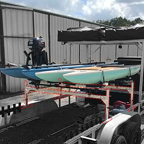 Mountainpeak Adjustable Trailer Ladder Rack Fit for Open and Enclosed