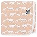 KicKee Pants Little Girls Newborn Swaddling Blanket- Doe and Fawn, One Size