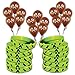 Pixel Fun Mining Birthday Party Favor Pack for 14 Guests - Includes Favor Bags, Wristbands, Stickers, Jewels, Balloons, Licorice Wrappers and TNT Bag