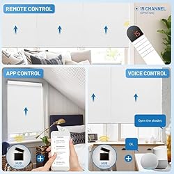 Motorized Blinds with Remote, [Free Solar