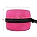 Travel Portable Carrying Protective Hard Case Box Pouch for Amazon All-New Echo Dot(2nd Generation) with Carabiner(Fits USB Cable and Wall Charger) (Hot Pink)
