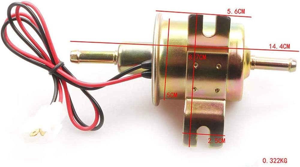 POFET HEP-02A New Gas Diesel Fuel Pump Inline Low Pressure Electric Fuel Pump 12V - Image 5