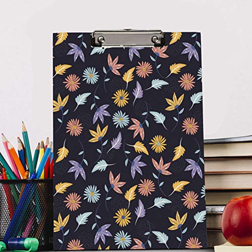 Black Flower Theme Exam Board| 2 in 1 Office Clip Boards|Writing Pads with Whiteboard and Marker for Birthday Return Gifts for Kids