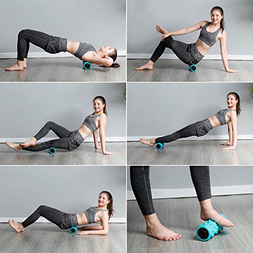 YUSDP Electric Vibrating Foam Roller- 4 High Intensity Vibration Speeds -Rechargeable- Firm Density, for Muscle Recovery, Pliability Training,with Storage Bag