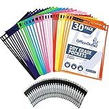 Dry Erase Pockets Reusable Sleeves by Office Orchid