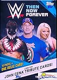 2017 Topps WWE Wrestling Then, Now, Forever EXCLUSIVE Factory Sealed Retail Box with 10 Packs, RELIC Card & JON CENA Tribute Card! Look for Cards, Autographs & Relics of Jon Cena,Sting,Triple H & More