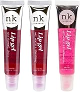 Nicka K 3 Pack Lip Gel Strawberry Cherry Bubblegum Vitamin E Moisturizing view 1