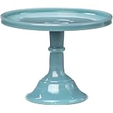 Mosser Glass Georgia Blue 10 Inch Cake Plate