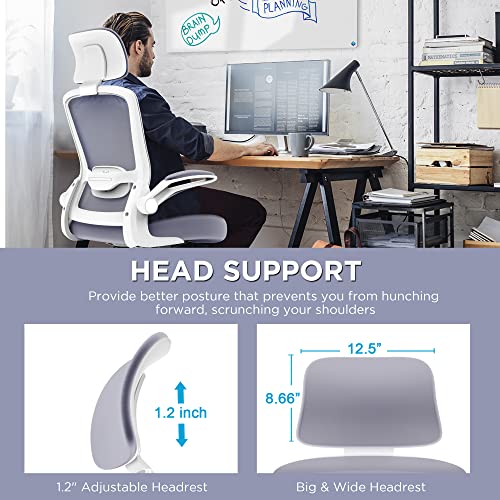 Mimoglad Office Chair, High Back Ergonomic Desk Chair with Adjustable