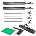 Amzdeal Photography Backdrop Stand Kit Adjustable Photo Studio Background for Video Photoshoot Portrait Non Woven White Black Green Backdrops with Carry Bag