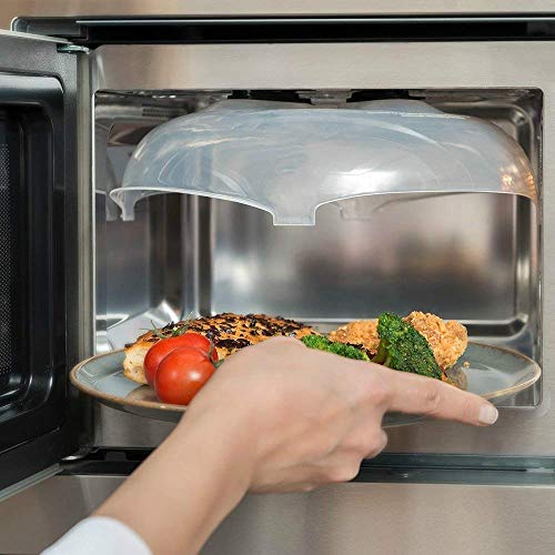 CLKJYF Microwave Cover for Food, Magnetic Microwave Splatter Guard Lid, Microwave Plate Cover with Steam Vents, Cover for Food