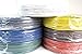 22 Gauge 4 Conductor Stranded Copper Alarm Wire Security Cable 50' Feet Black