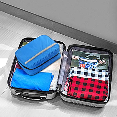 MONSTINA Travel Toiletry Bag Cosmetic Organizers with Hanging Hook Use in Hotel,Bathroom (Toiletry Bag, Blue) 7 MONSTINA Travel Toiletry Bag Cosmetic Organizers with Hanging Hook Use in Hotel,Bathroom (Toiletry Bag, Blue)