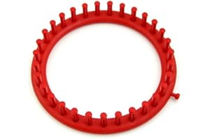 QUPA AM STORE JapanAmStore Round Knitting Loom Plastic Knitting Hat Loom Knitter Yarn Needles Hook Weaving Tools (18cm)