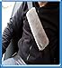 Andalus Premium Seat Belt Cover Soft Authentic Sheepskin Shoulder Pad, Gray (2 Pack), Genuine Natural Merino Wool, Comfortable Driving