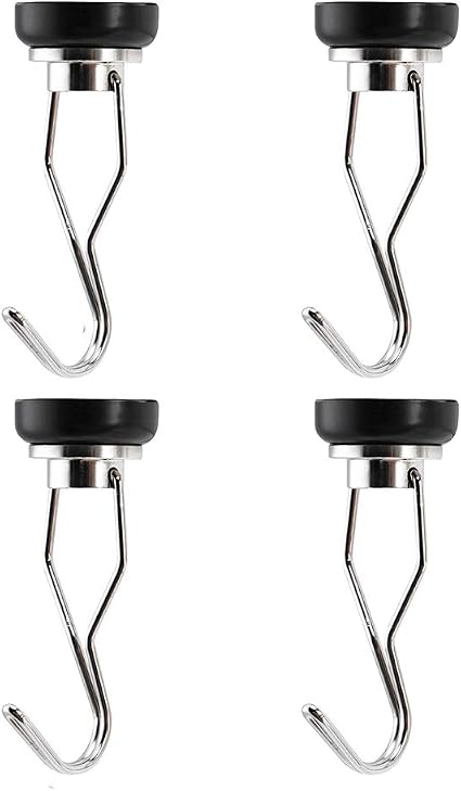 Amazon Co Jp Ss Mag 4パック 40ポンド ネオジム 高耐久 スイベルカラー 磁気フック 自宅 キッチン 冷蔵庫 オフィス 店舗棚 学校ロッカー ドアコートフック q Gに最適 文房具 オフィス用品