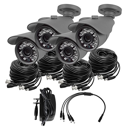 R-tech 1mp ahd 3.6mm outdoor bullet security cameras wi…