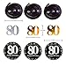 Leo Home 80th Birthday Decorations Kit- Gold Glitter Happy Birthday Banner & Sparkling Celebration 80 Hanging Swirls-80th Anniversary Decorations