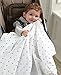 aden by aden + anais Stroller Blanket, 100% Cotton Muslin, 2 Layer lightweight and breathable, Large 44 X 44 inch, Dashing