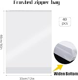 Yoosso 40 Pcs Ziplock Bags 40x30cm Large Travel Clothes Storage Waterproof view 2