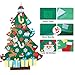 SUPTEMPO Felt Christmas Tree, 3ft DIY Christmas Tree with 35pcs Ornaments Door Wall Hanging Xmas Gifts for Kids Toddlers Christmas New Year Decoration