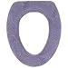 Warm-n-Comfy Soft Toilet Seat Cover - Plush & Thick Fabric Toilet Seat Warmer for Round & Elongated 14x18