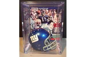 RIDDELL New York Giants NFL Helmet Shadowbox w/Phil Simms card