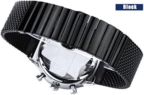 VESNIBA Stainless Steel Metal Milanese Clasp Smart Watch Band Strap For Samsung Gear S3 (black)