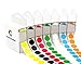 ChromaLabel 0.75 inch Standard Color Code Dot Label Kit, 7 Assorted Colors, 1000 Stickers per Dispenser Box